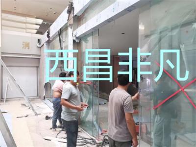 涼山彝族自治州西昌市卷煙廠玻璃自動感應(yīng)門